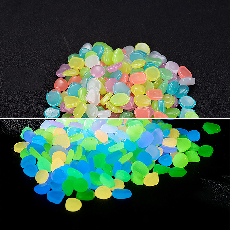 Aquarium Fish That Glow In The Dark - 100 szt. Świecące w ciemności kamienie