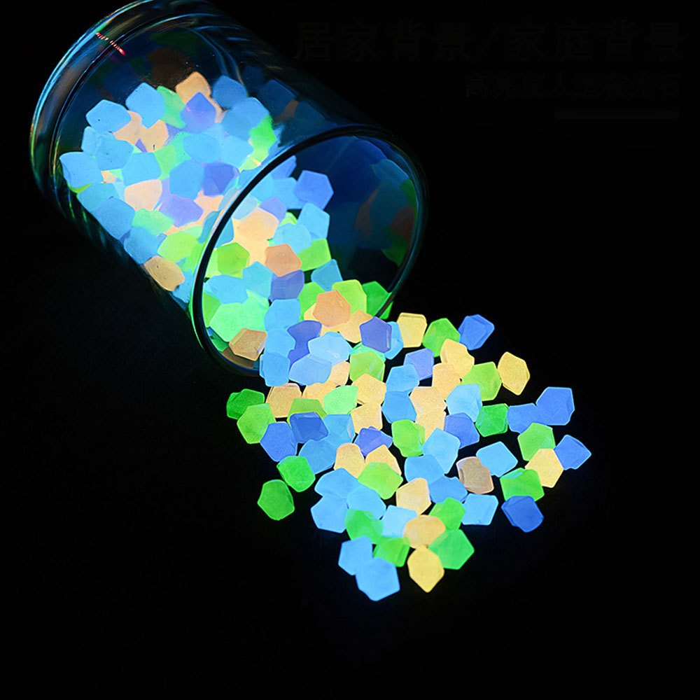 Aquarium Fish That Glow In The Dark - 100 szt. 14*11mm Ciemne Kamienie Ozdobne