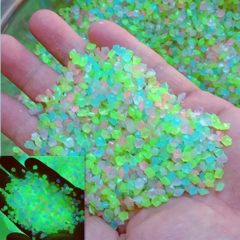 Aquarium Fish That Glow In The Dark - 1000szt 3-5mm Świecący piasek świecący w