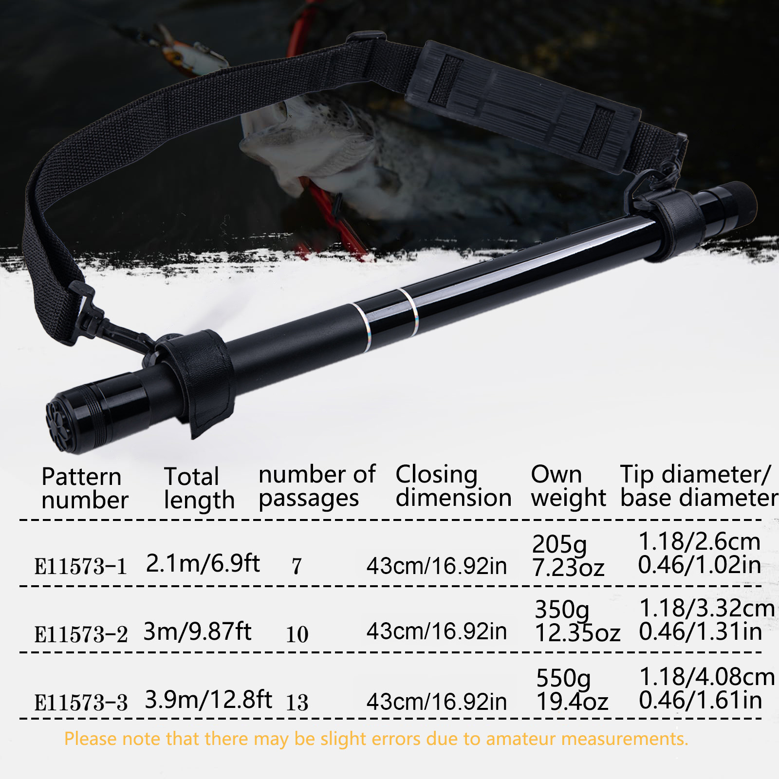 Goture sieć rybacka 2.1M 3.0M  – Fish Net Handle recenzja i cena
