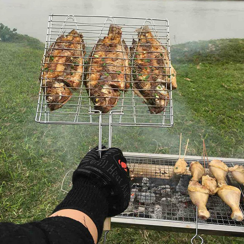 [A93Z!】 Siatka do grillowania  – Fish Net Handle recenzja i cena