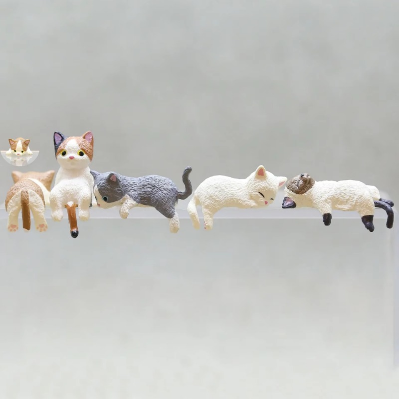 1Pc Cute Cartoon Cat PVC Home  – Aquarium Fish Cartoon recenzja i cena