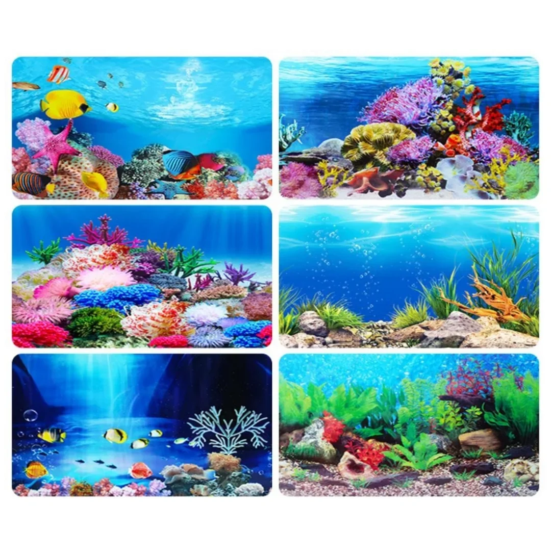 Tło Akwarium 3D Naklejka Plaka – Aquarium Fish Cartoon recenzja i cena